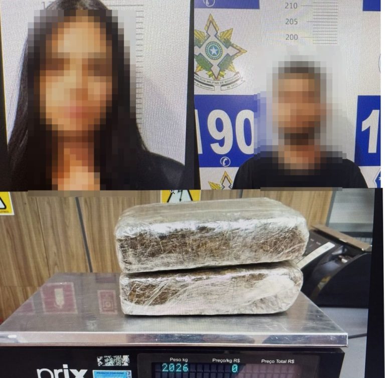 NA BR-364: 'Rei do Camarote' e esposa advogada são presos com drogas