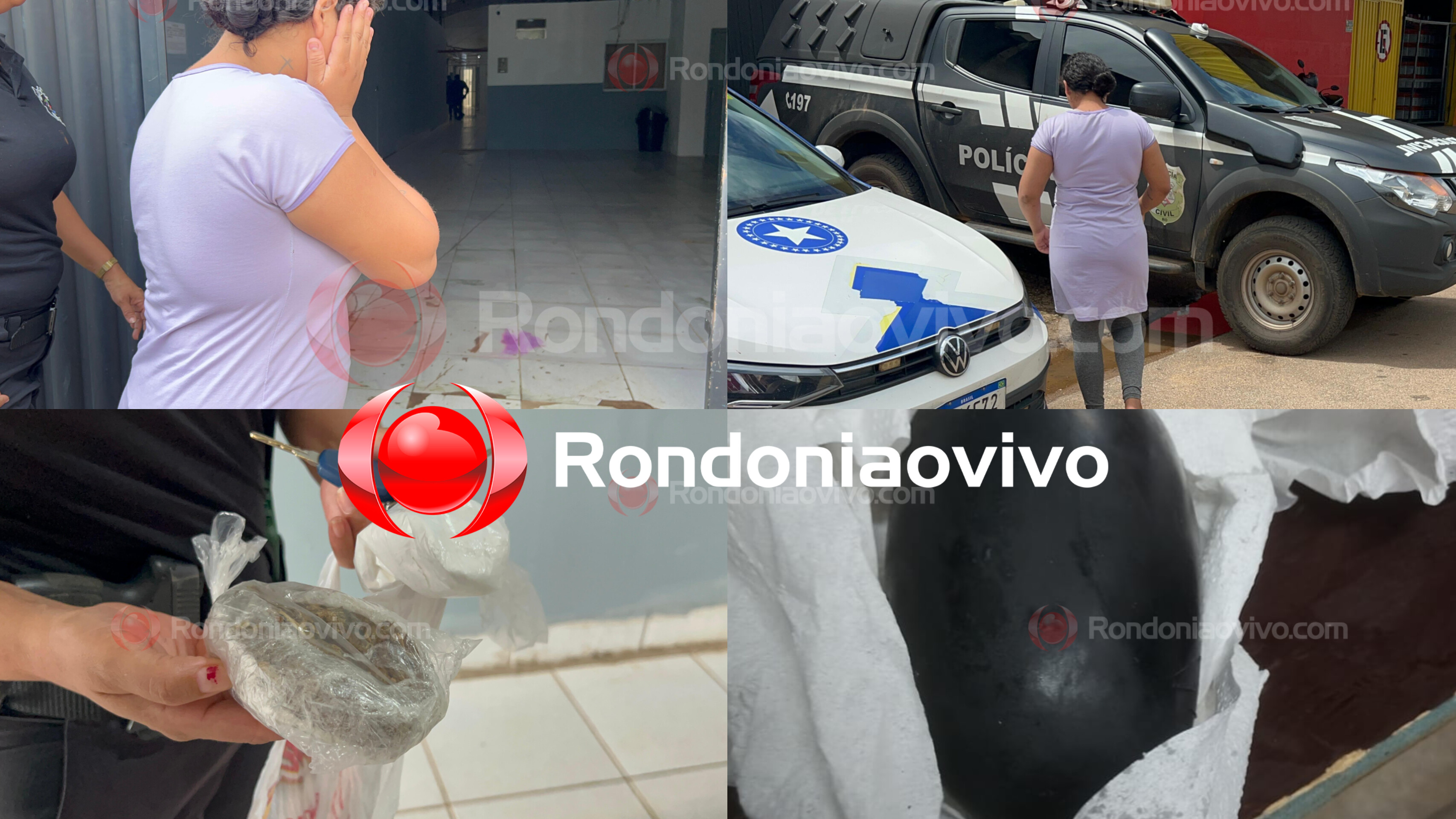 VÍDEO: Jovem é presa no 603 levando droga no órgão genital a mando de facção