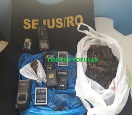 Apenados são flagrados pescando droga no semiaberto