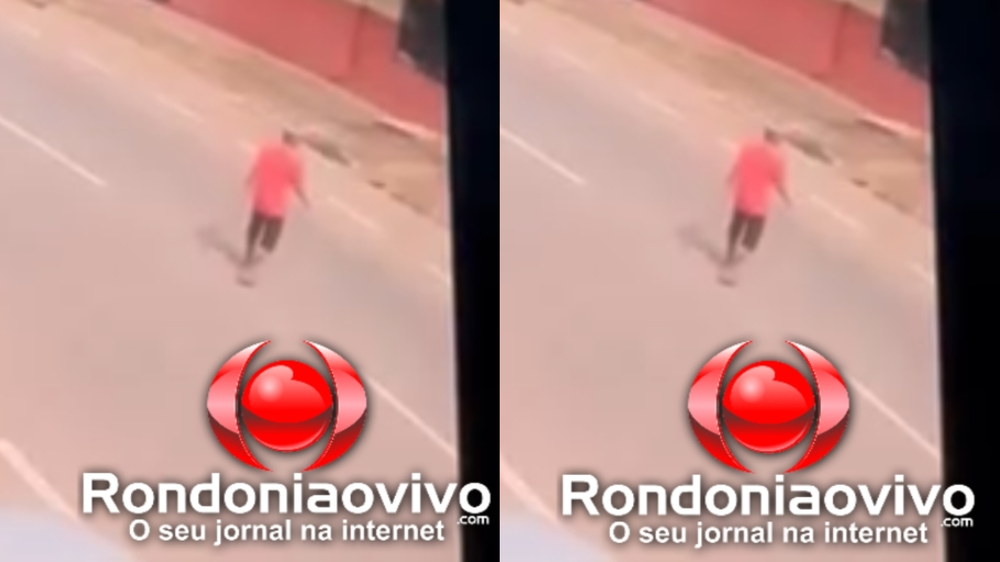 VÍDEO: Motociclista foge após atropelar idoso em Porto Velho