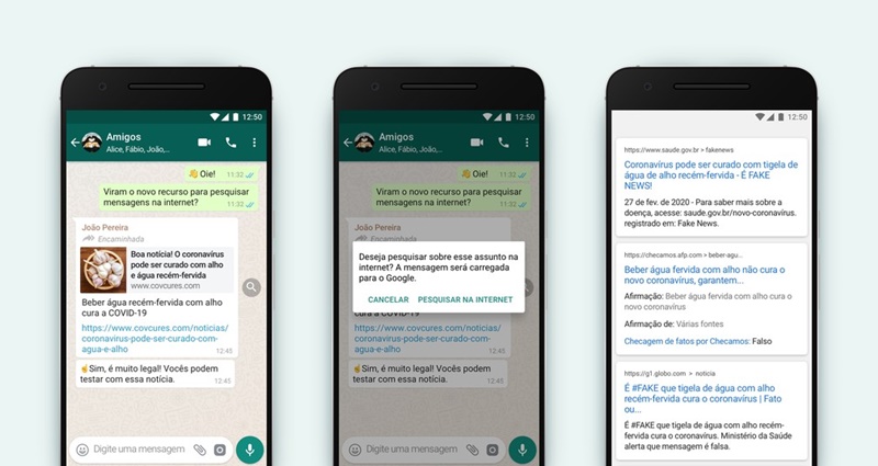 WhatsApp ganha recurso para combater fake news antes de ser encaminhada