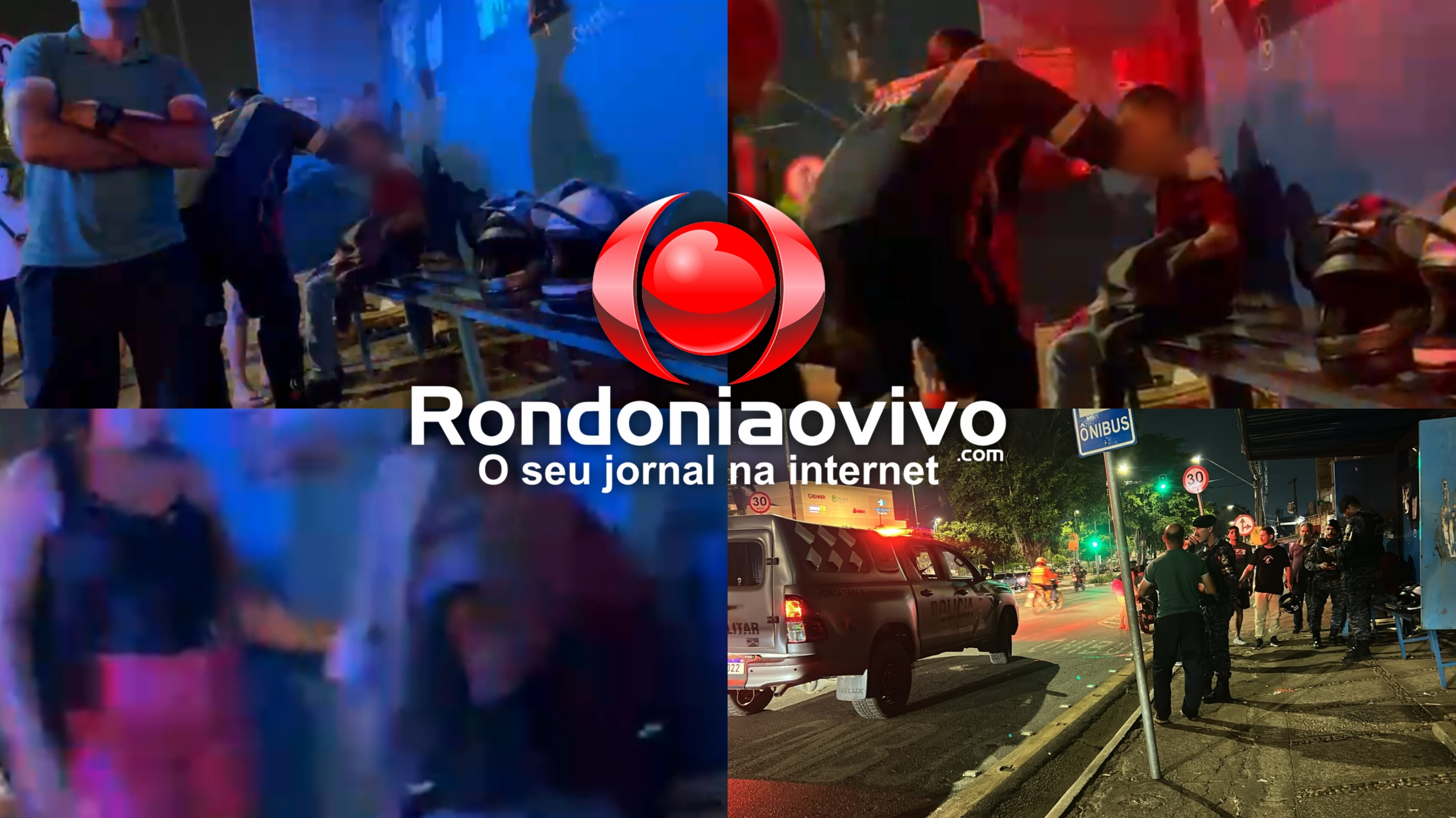 URGENTE: Jovem é espancado por assaltantes em frente ao Porto Velho Shopping