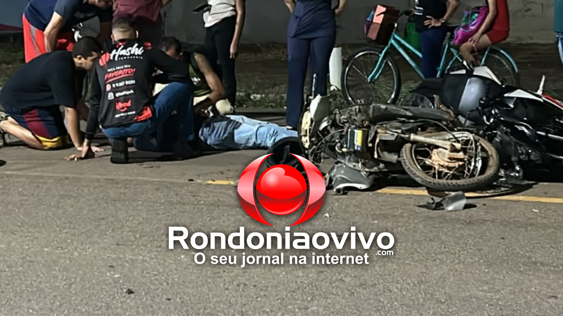 VÍDEO: Motoboy e moto app batem de frente em grave acidente
