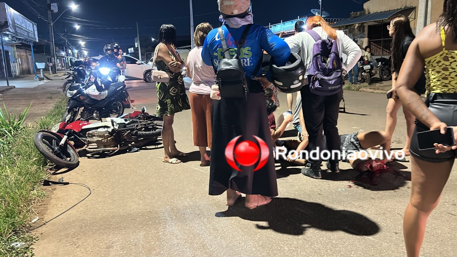 URGENTE: Grave acidente na zona Leste deixa mulher com perna dilacerada