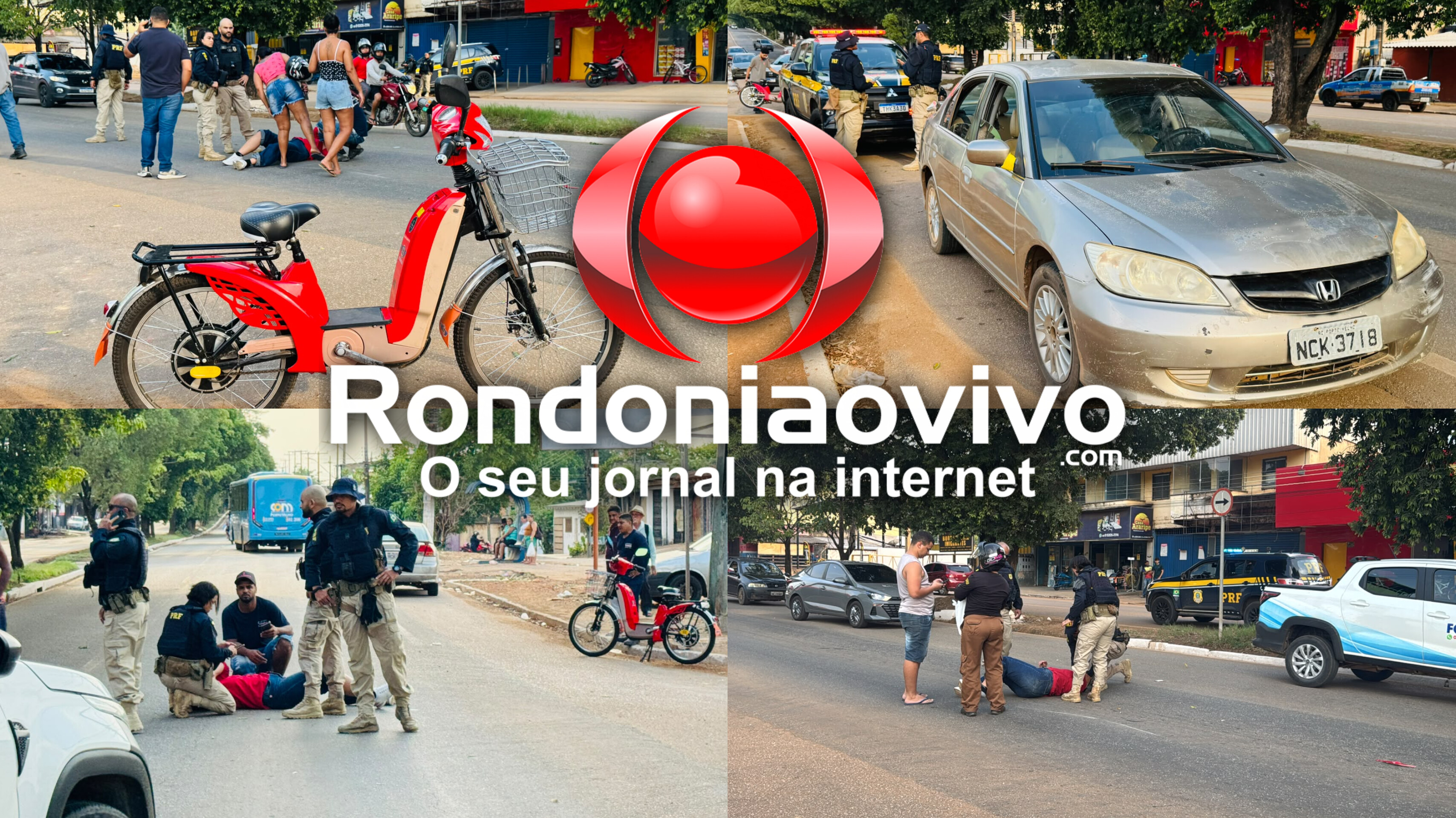 NA IMIGRANTES: Funcionária de supermercado em bike el fica ferido em colisão frontal com carro 
