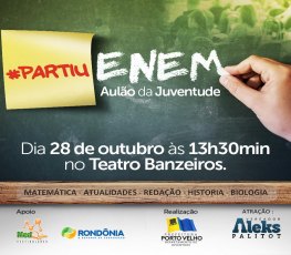 EDUCAÇÃO: Prefeitura realiza projeto ‘PartiuEnem Aulão da Juventude’