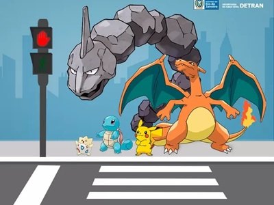 Com chegada do Pokémon Go, Detran lança campanha para evitar acidentes