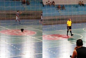 Goteiras em quadra cancela rodada do Municipal de futsal