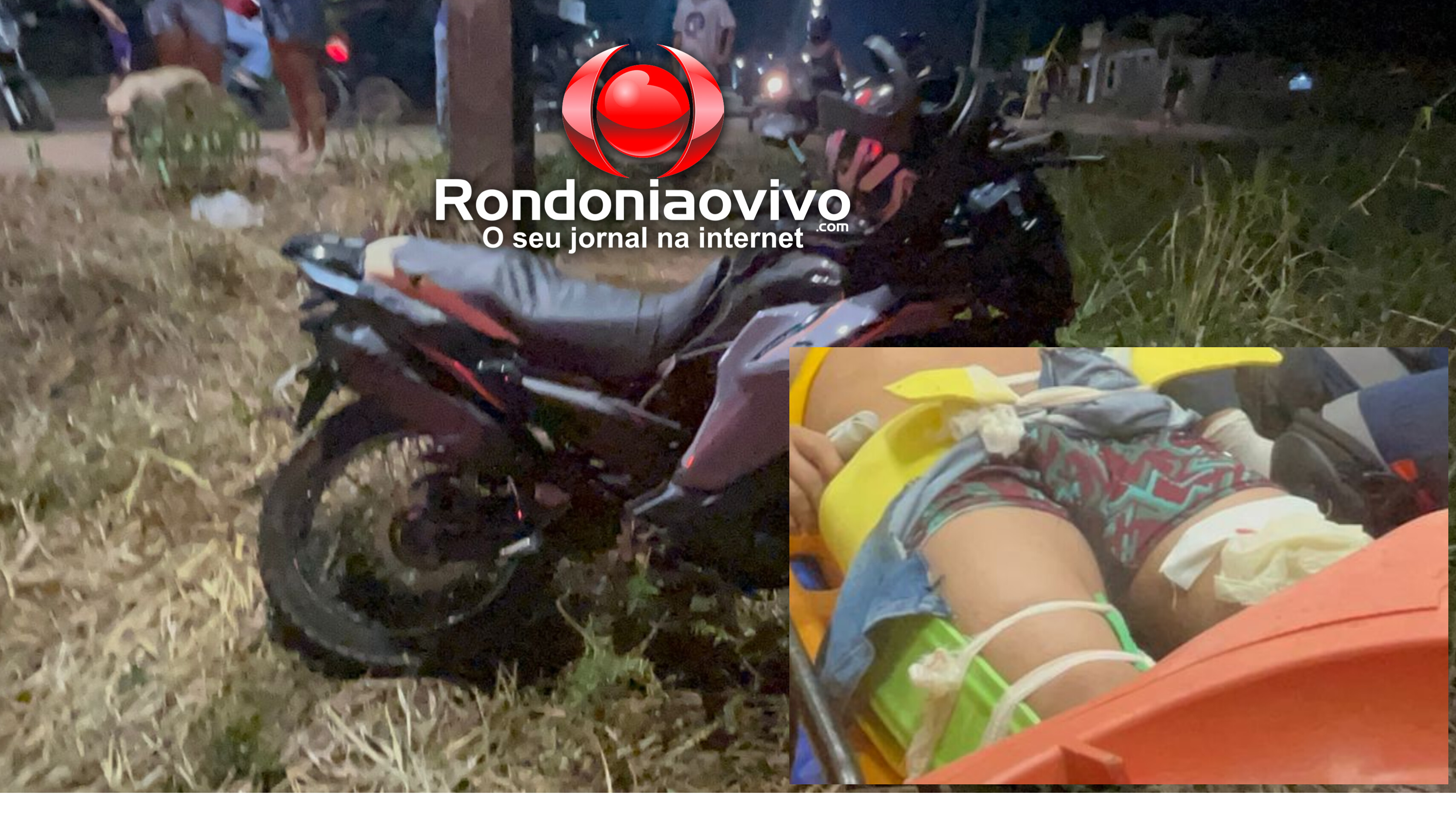 VÍDEO: Motociclista fica em estado gravíssimo após colidir contra poste 