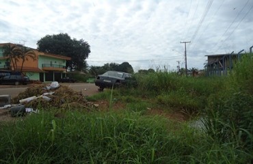 CENA DA CIDADE – Carros velhos abandonados,  lixo acumulado, criadouros de insetos e mato alto aflingem moradores – FOTOS