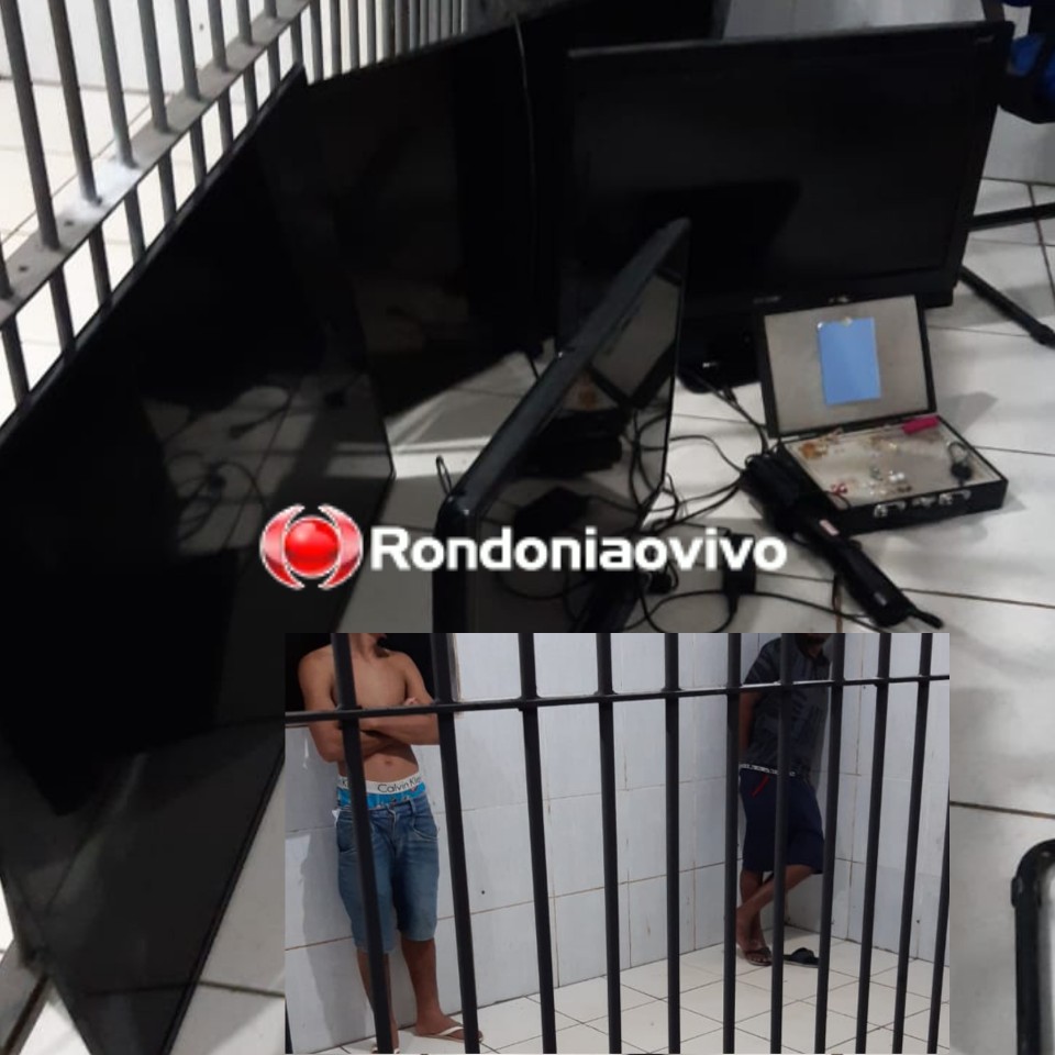 PÂNICO EM CASA: Dupla é detida após atacar idoso com facão durante roubo em residência