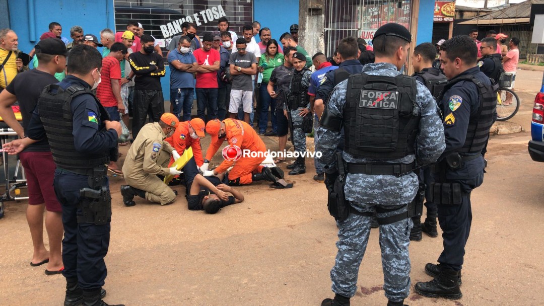 SE DERAM MAL: Assaltante é baleado durante tiroteio e outro atropelado