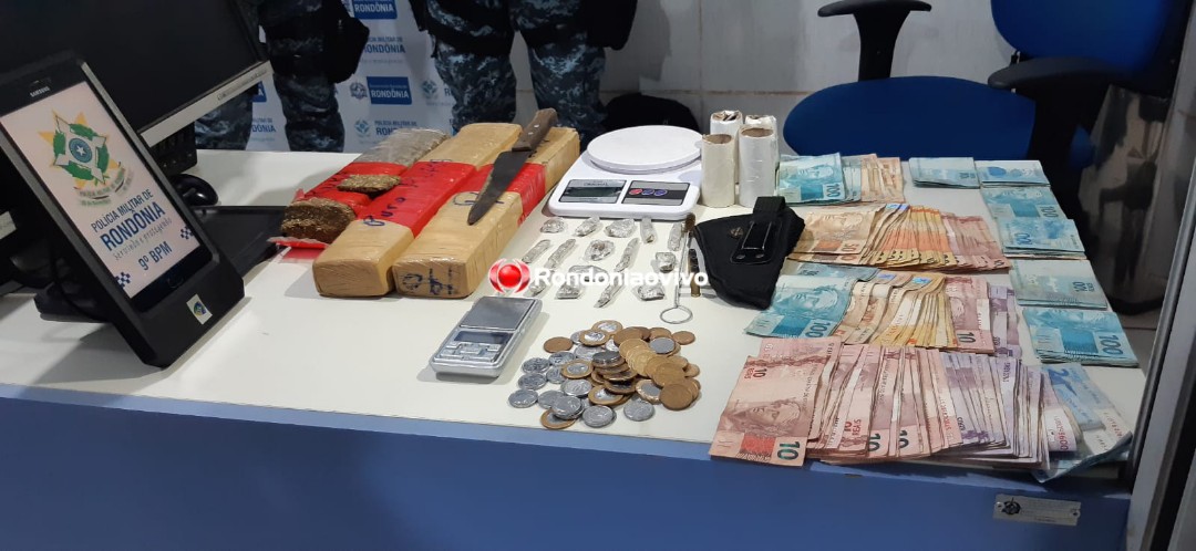 TRÁFICO NA SUL: Casal é flagrado com quatro quilos de maconha e R$ 10 mil