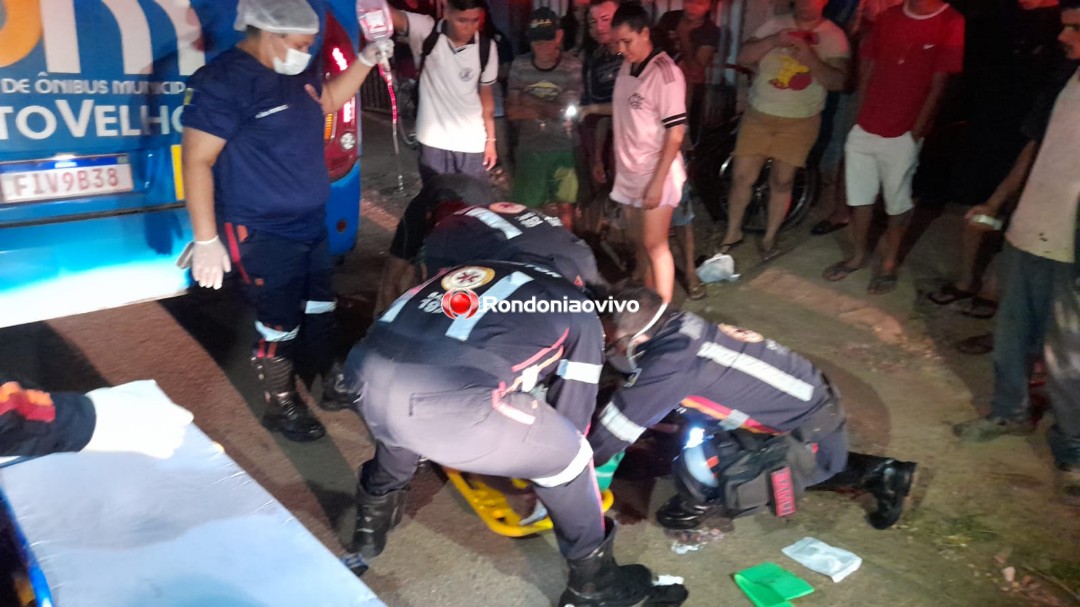GRAVÍSSIMO: Pedestre tem perna dilacerada ao ser atropelado por ônibus 