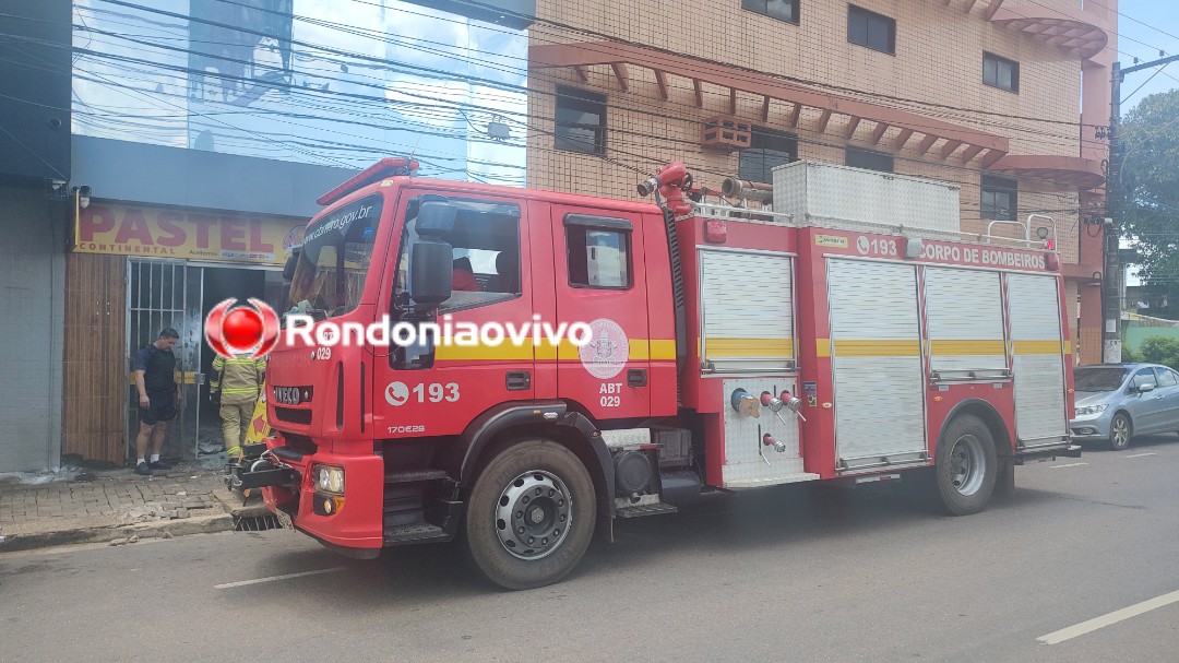 VÍDEO: Incêndio atinge pastelaria na Avenida 7 de Setembro em Porto Velho 