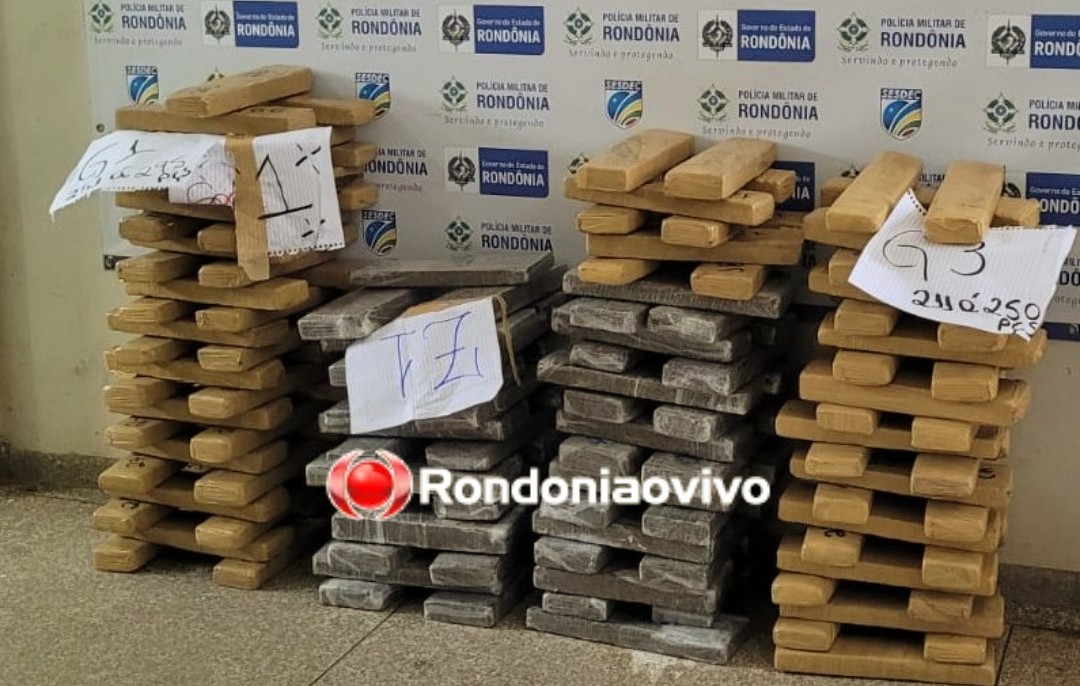 FLAGRANTE DE TRÁFICO: Mulheres e homem são presos com 232 quilos de maconha em casa