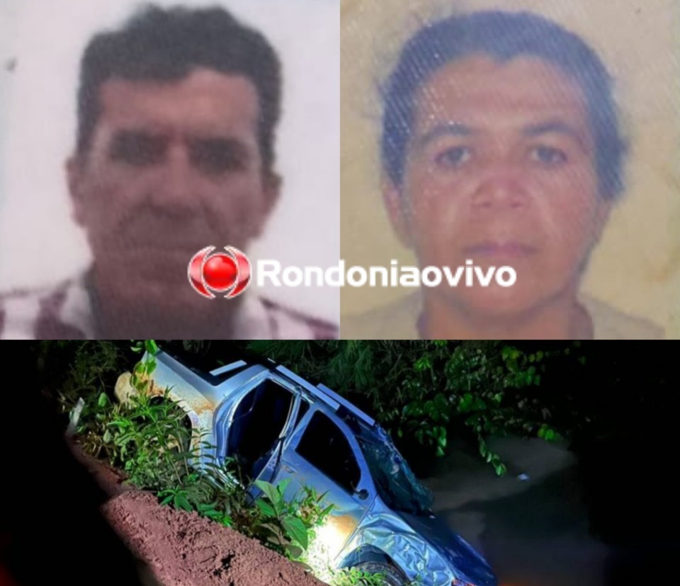 FATAL: Casal de empresários morre após caminhonete capotar e cair em rio