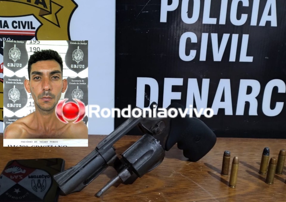 FLAGRANTE: Denarc prende homem com arma durante buscas por drogas em residência 