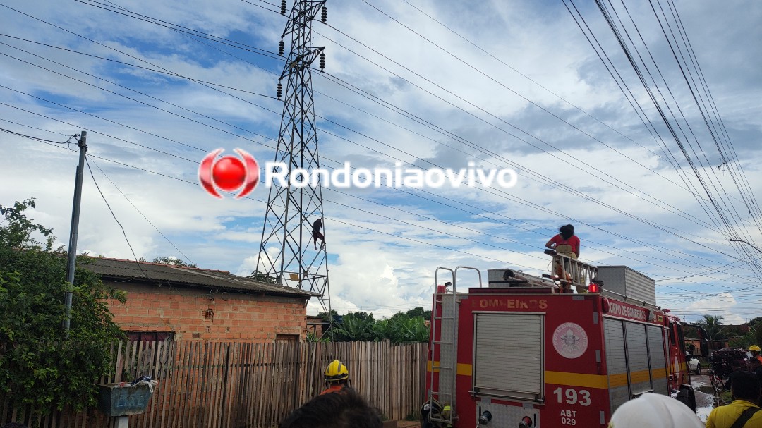 FINAL FELIZ: Sargento da PM de folga evita que homem se jogue de torre de alta tensão 