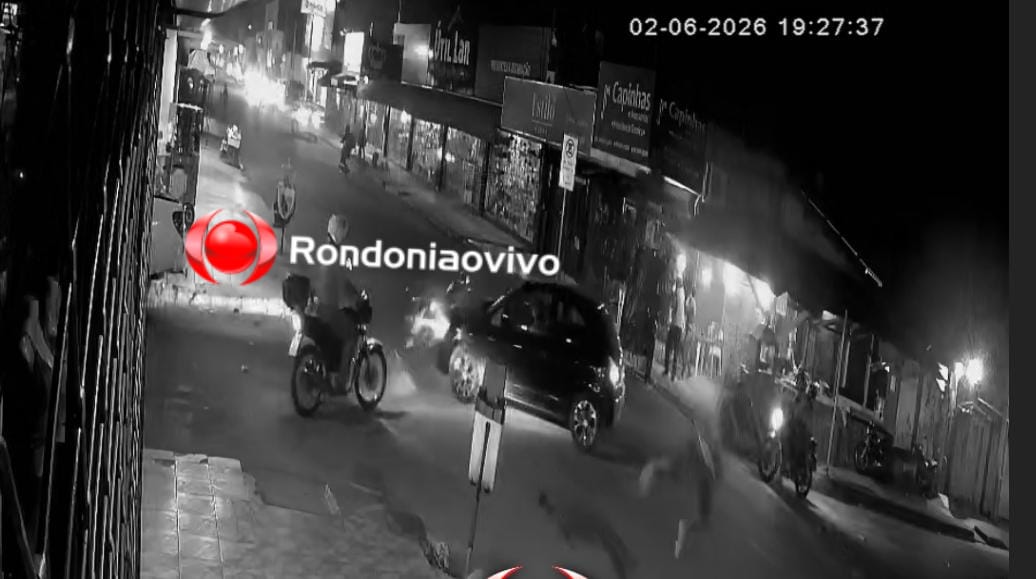 VÍDEO: Motociclista 'voa' por cima de carro em grave acidente na Amador dos Reis