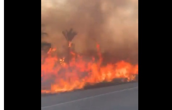 QUEIMADAS: Rio Jacy é encoberto pela fumaça e visibilidade complica na BR-364