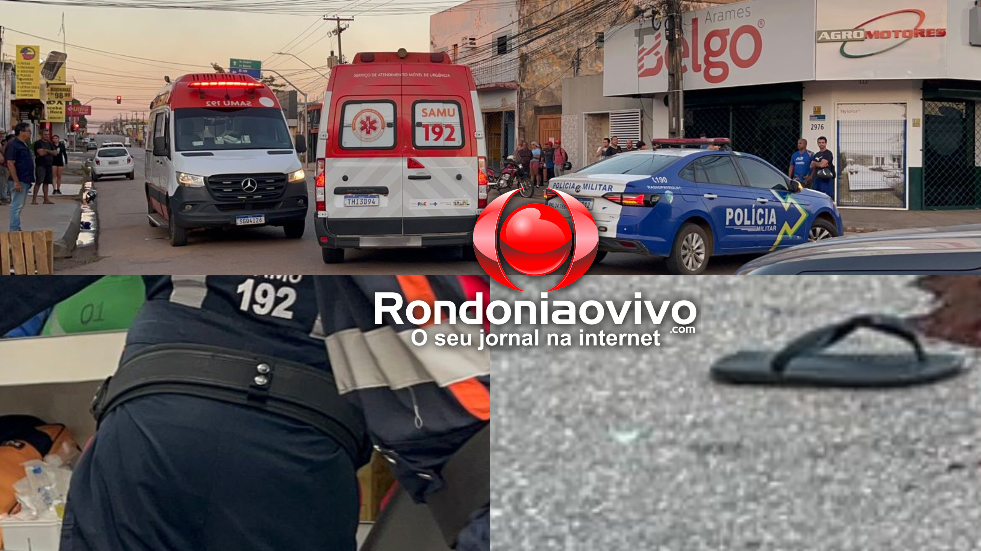URGENTE: Carro passa por cima da cabeça de idoso na Avenida Amazonas
