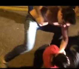 FÚRIA - Frentista é agredido no meio da rua por namorado