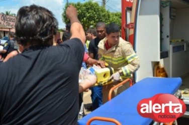 Mulher sofre acidente ao desviar de ciclista que invadiu pista preferencial