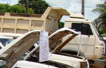 Caçamba roubada na prefeitura de Monte Negro é localizada em Cacoal 