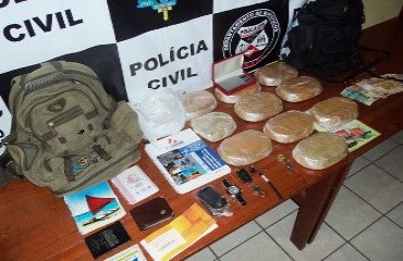 Traficante que abastecia “bocas de fumo” na zona Sul é preso com 10 kg de cocaína - FOTOS