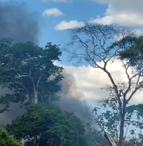 ATUALIZADO: Corpo de Bombeiros combate incêndio no Parque Circuito