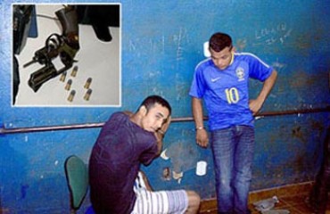 Polícia prende dupla com revolver calibre 38 e evita mais um homicídio