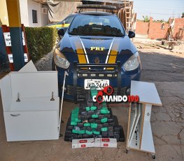 PRF prende ‘mula’ transportando 40 quilos de maconha 