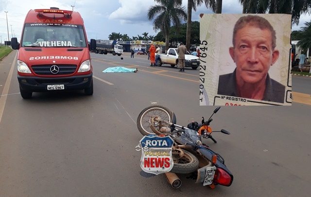 TRAUMATISMO CRANIANO: Idoso de 75 anos morre em grave acidente na BR-364