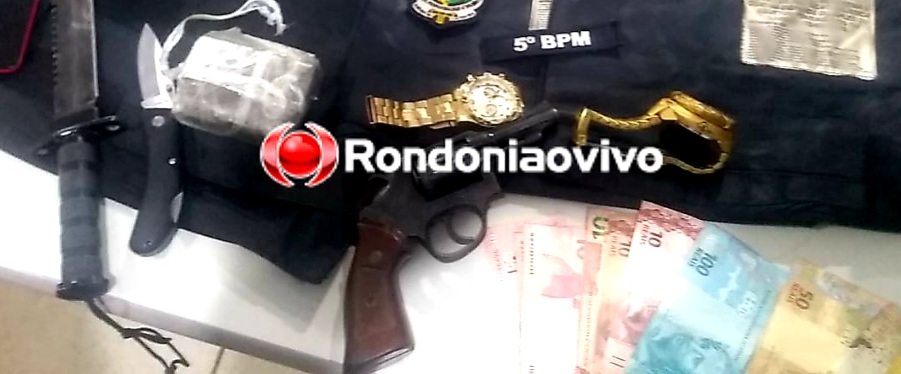 TRÁFICO: Equipe do Gusmão prende homem com droga e revólver na zona Leste