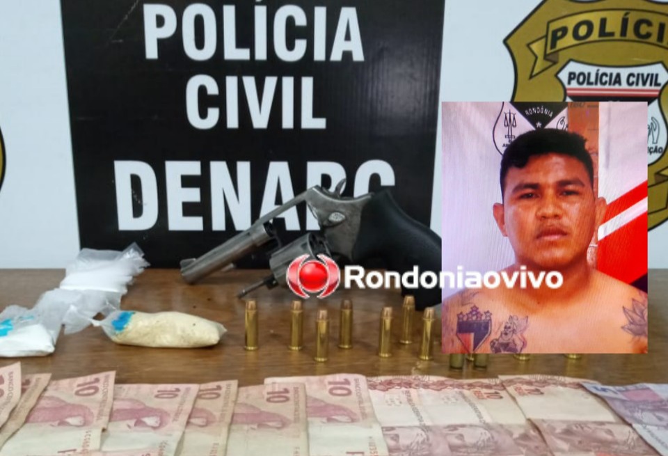 DE NOVO: Acusado de tráfico é preso mais uma vez pelo Denarc com drogas e arma