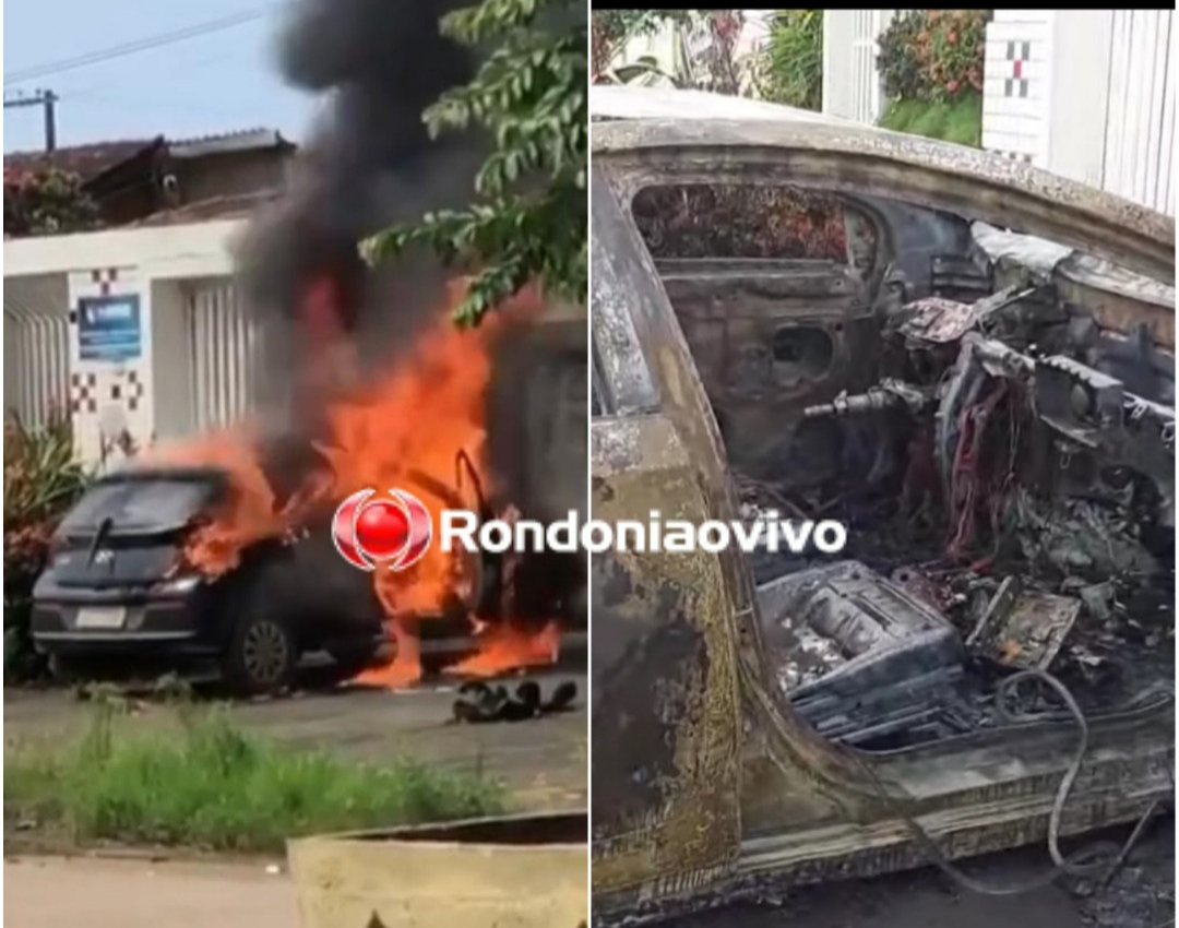 VÍDEO: Ex-marido tem carro incendiado por mulher ao tentar pegar a filha