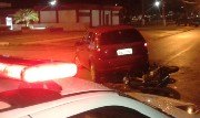 PIMENTA BUENO – Colisão entre carro e moto deixa jovem ferido