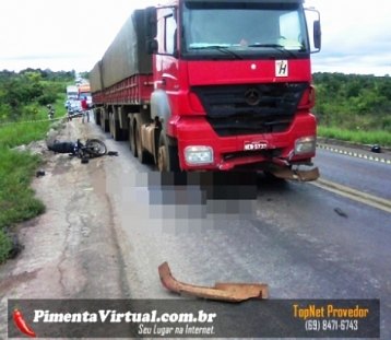 PIMENTA BUENO - Motociclista morre atropelado na BR-364