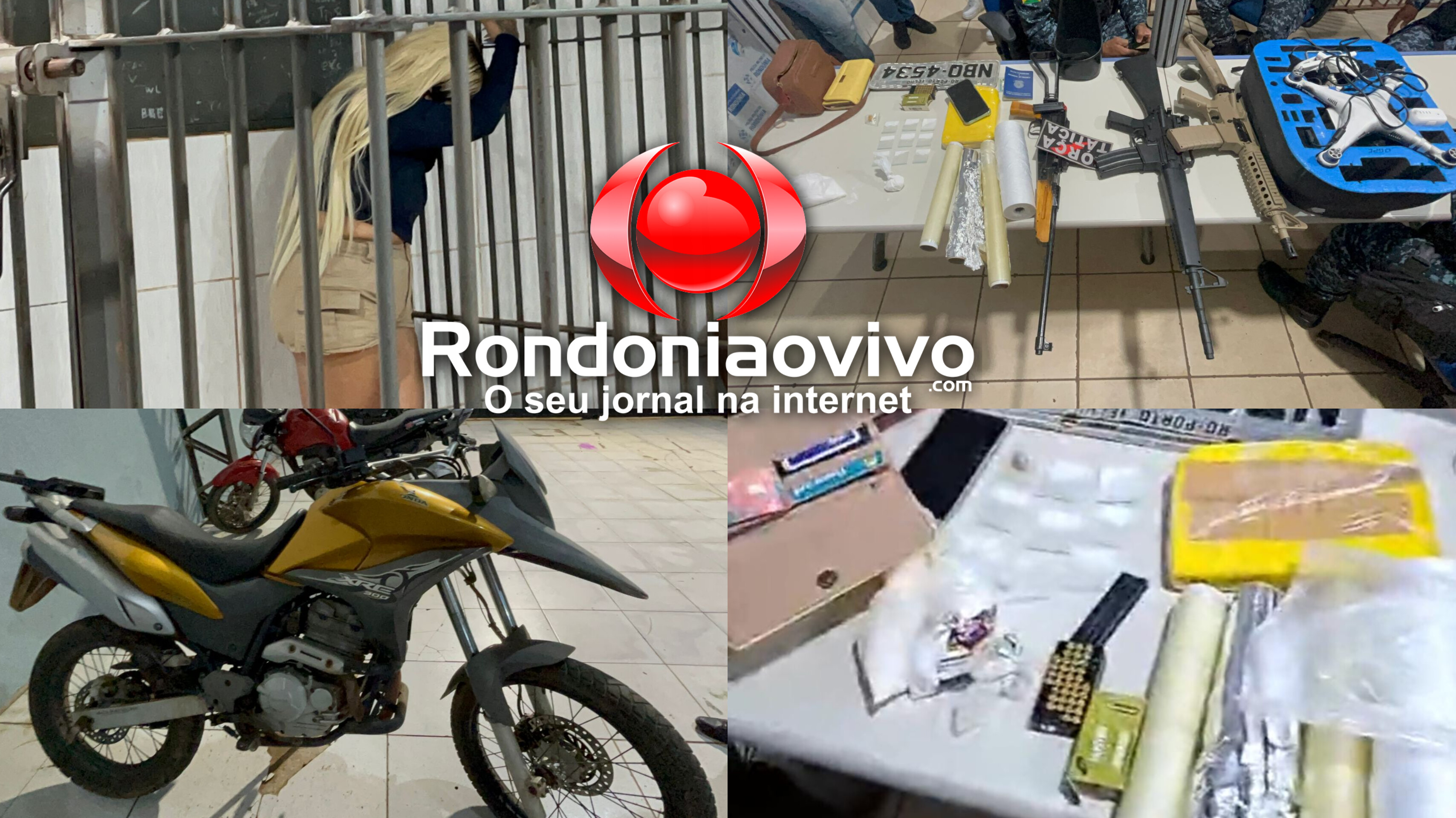 VÍDEO: 'Loira do CV' é presa com fuzis, drogas, munições e XRE furtada na zona Leste