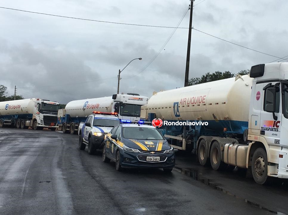 PANDEMIA: Comboio com oxigênio para Manaus é escoltado pela PRF de Rondônia