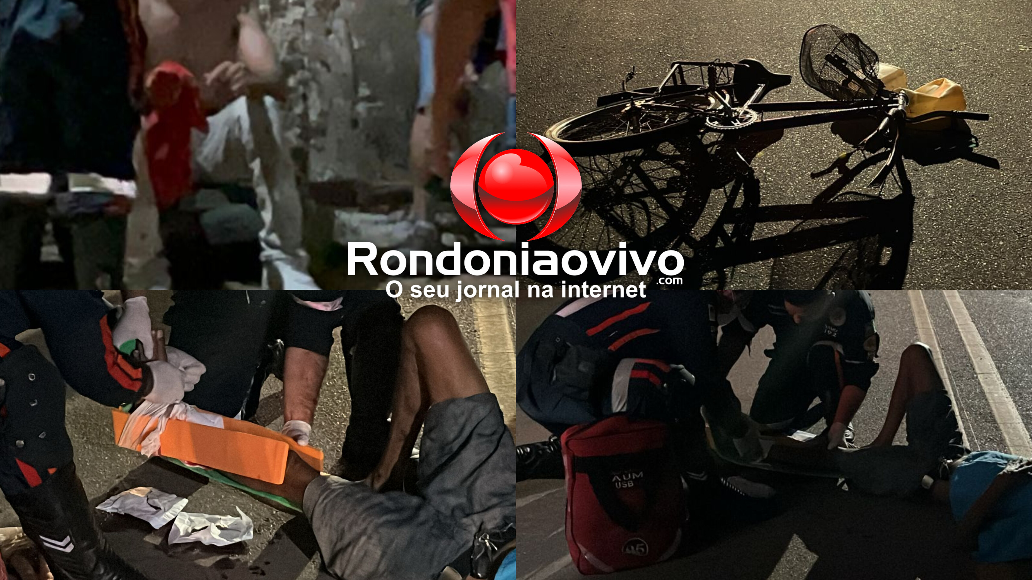 URGENTE: Idoso sofre grave atropelamento em Porto Velho