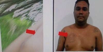 CASO NAIARA – Polícia confrontou tatuagens de vídeo com acusado pelo crime - FOTOS