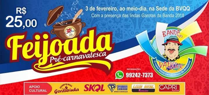 Feijoada da Banda do Vai Quem Quer será no próximo sábado