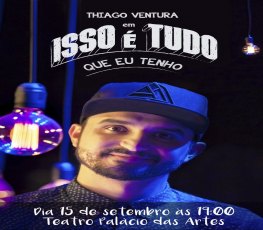 Concorra a ingressos para o show do humorista Thiago Ventura