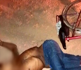 Ciclista é executado com sete tiros no meio da rua 