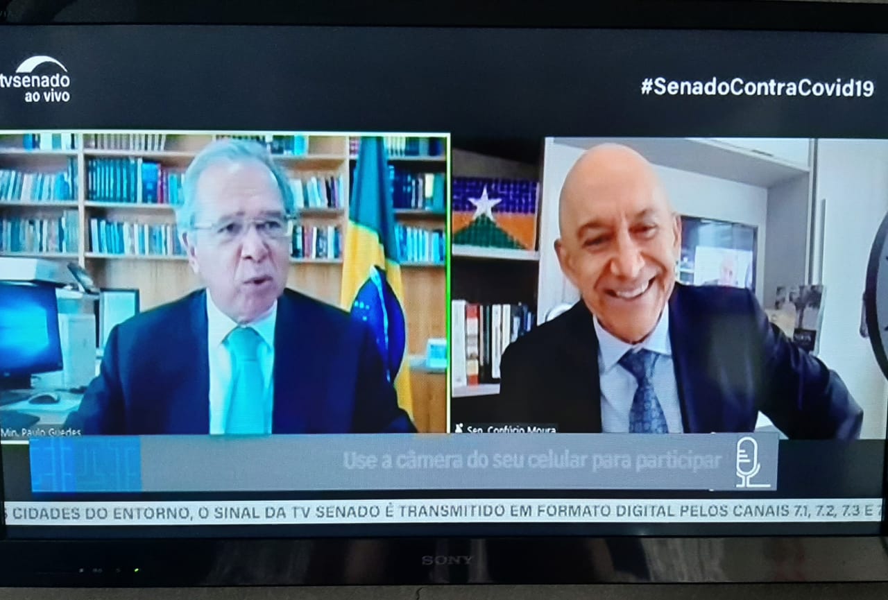 SENADOR DE RONDÔNIA: Confúcio elogia audiência com Guedes e diz que perguntas serão respondias