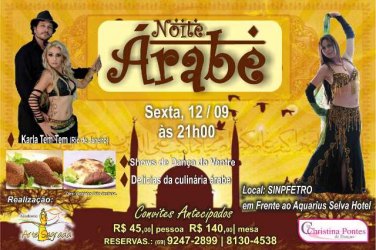 Festa 'Noite Árabe' é nessa sexta (12)