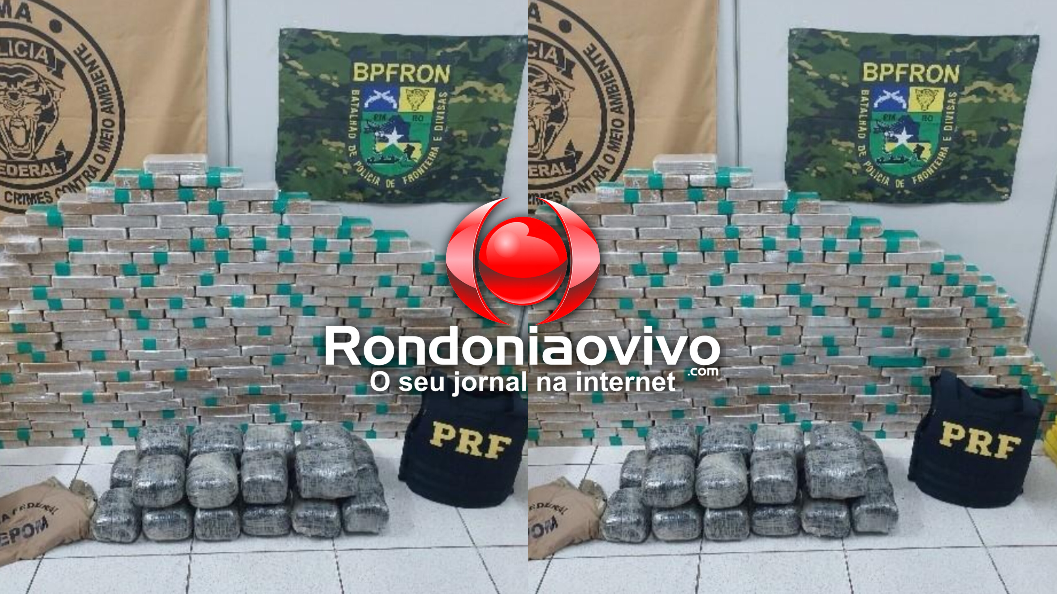 TRÁFICO: PM e PRF apreendem 390 quilos de drogas com casal