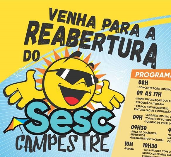 Sesc Campestre terá programação para o Dia do Trabalhador